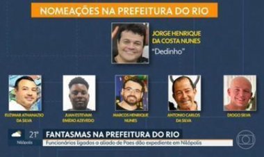 Funcionários da prefeitura do Rio dando expediente em Nilópolis