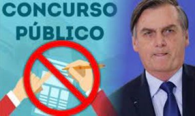 Bolsonaro afirma que caso seja reeleito evitará novos concursos públicos